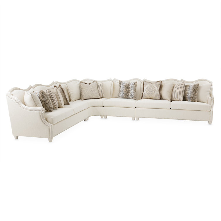 Michael Amini Chamberi 4 - Piece Upholstered Sectional | Wayfair